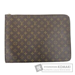 Louis Vuitton Poche Document Case Monogram Canvas Handbag